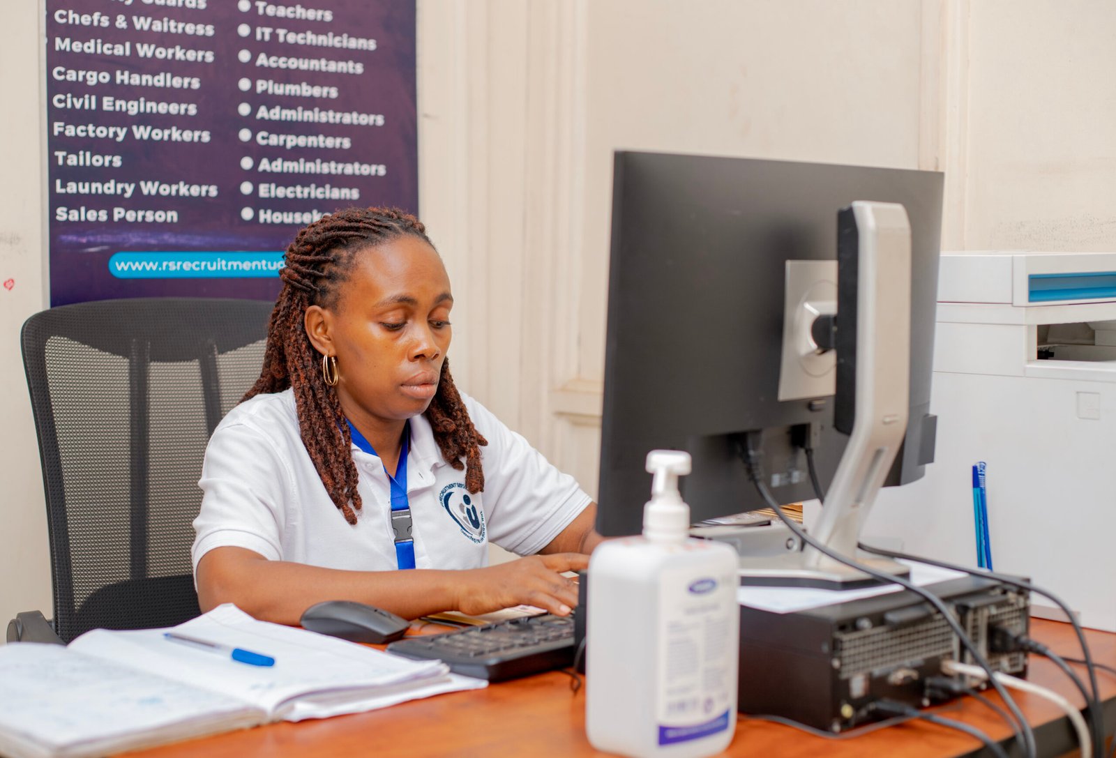 Consulting desk at RS Recruitment Agency Uganda, one of the best recruitment agencies in Uganda providing international job placements.